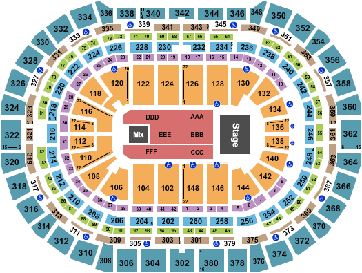 Ball Arena Andrea Bocelli Seating Chart